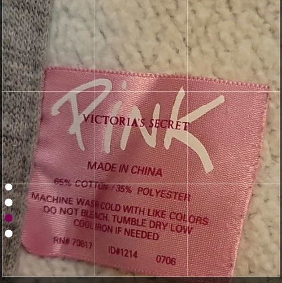 PINK Victoria's Secret Pink and Gray Throw Size 56X68" - Picture 4 of 13